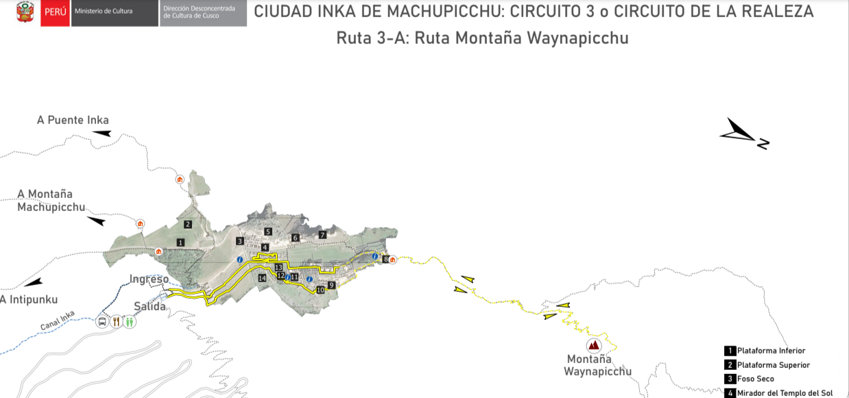 Сектор 3 Мачу Пикчу Circuito 3 (Machupicchu Realeza) – Ruta 3-A: Ruta Montaña Waynapicchu