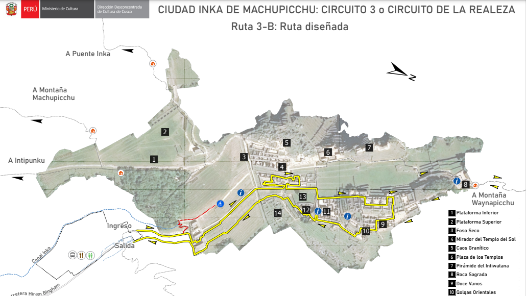 Circuito 3 (Machupicchu Realeza) – Ruta 3-B: Ruta diseñada