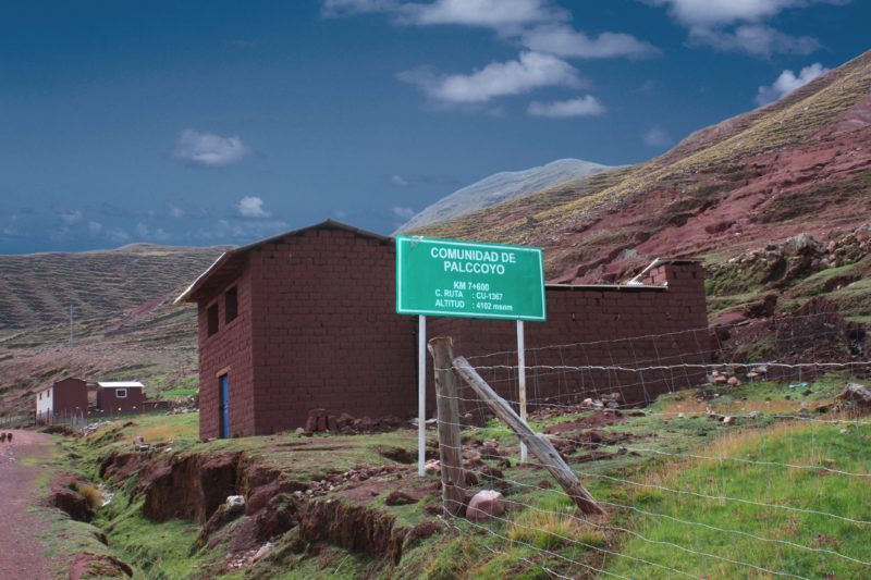 Радужные горы Палкойо Перу, местная община Палкойо