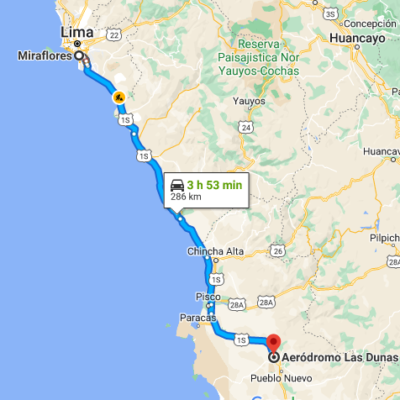Расстояние от Лимы до Ика