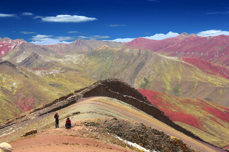 Радужные горы Палкойо Перу, безлюдно