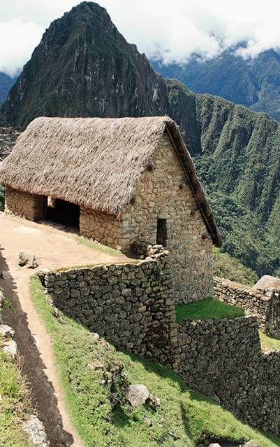 дом охраны в Мачу-Пикчу