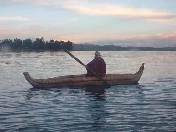 традиционная лодка остров титикака