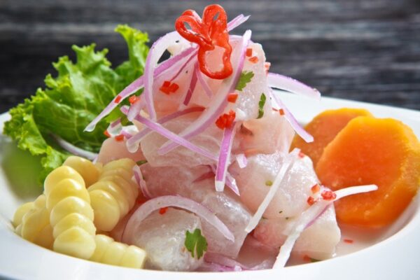 Севиче блюдо перуанской кухни Гастрономический тур Туры и экскурсии по Перу с Беру Перу: Мачу-Пикчу, Анды (Куско), Амазонка.